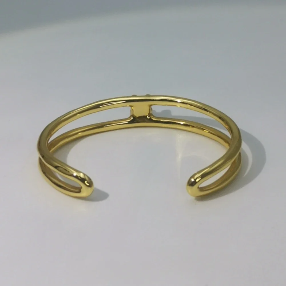 Роскошный 2024 новый испанский браслет UNOde ослепительный двухслойный с синими