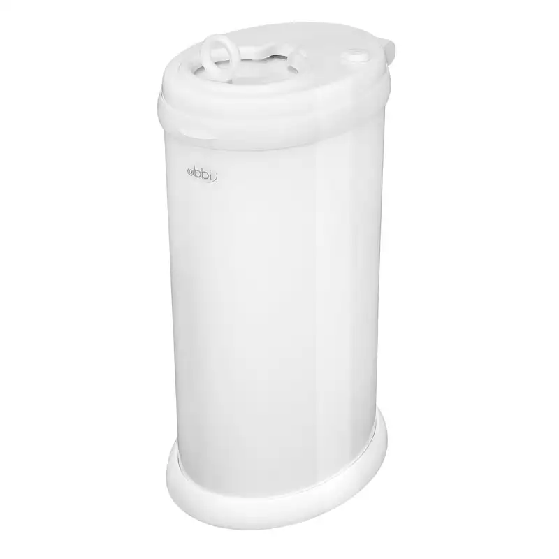 

Diaper Pail, Odor Locking, No Special Bags Required, White