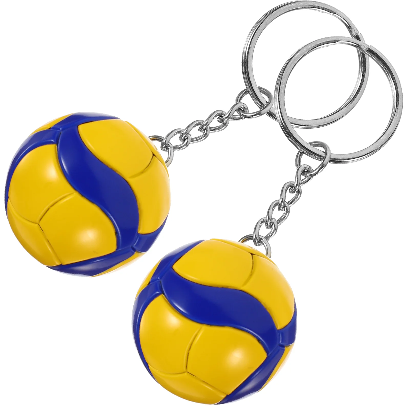 

2 Pcs Volleyball Model Toy Multi-function Bag Pendant Accessory Adorable Keychain Purse Portable Decor Kids Car Toys Exquisite