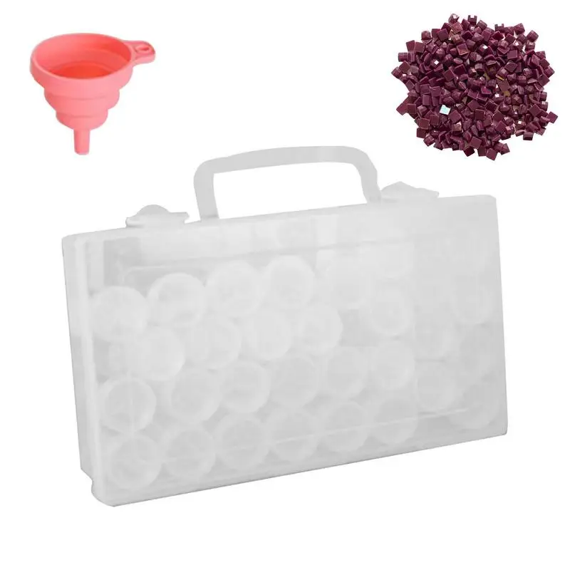 

Органайзер для бусин, 30 мини-контейнеров с крышками и 1 большой контейнер для хранения, прозрачный аксессуар для хранения бусин, ювелирных изделий, серег, семян