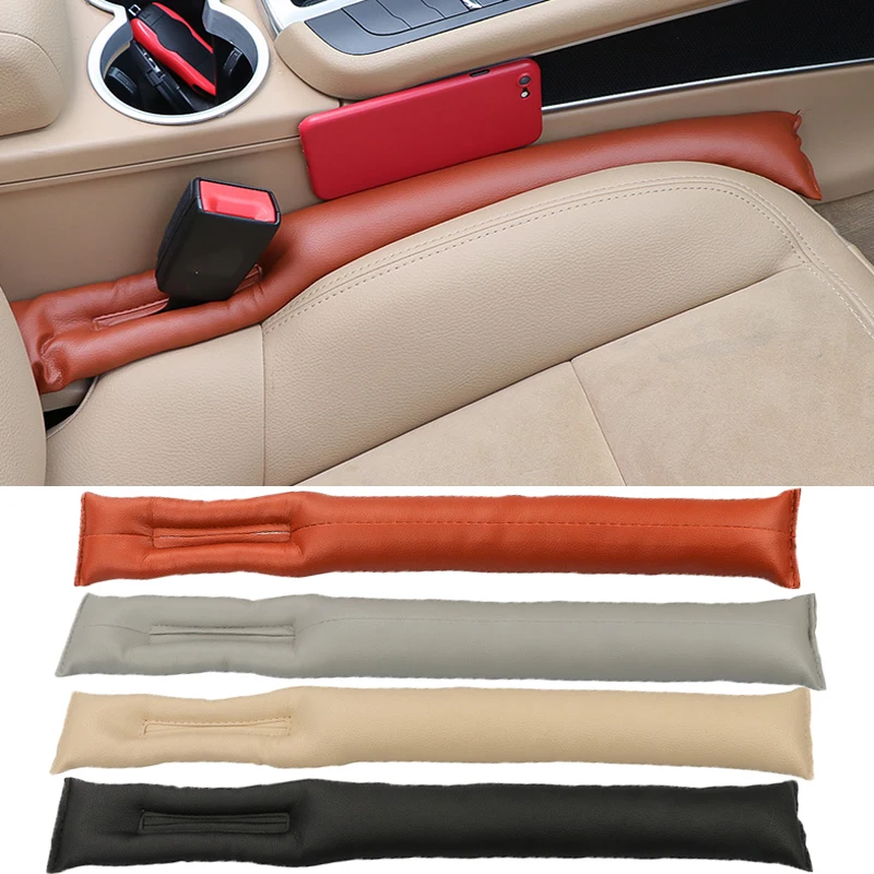 

Car Seat Gap Filler Soft Car Styling Padding Leather Leak Pads Plug Spacer Universal Car Accessories Interior Car Organizer