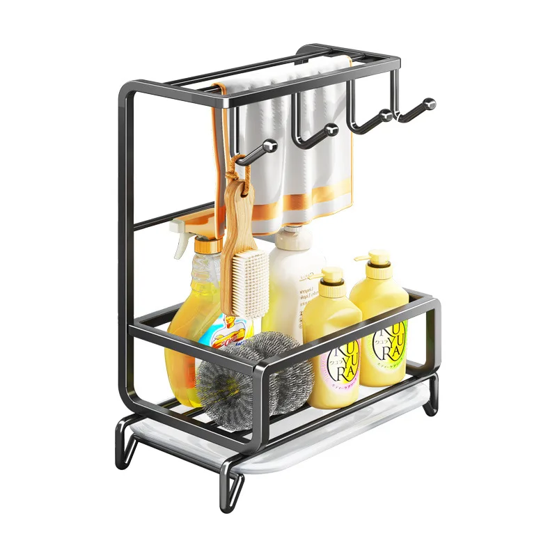 Новый продукт держатель для кухонной тряпки губки раковины из углеродистой