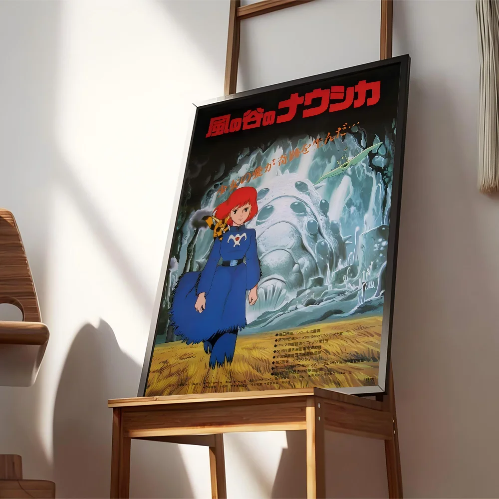 Anime Nausicaa Of The Valley DIY Sticky Poster Waterproof Paper Sticker Coffee House Bar Home Decor