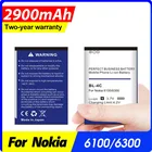 Сменный аккумулятор Bl4c 2900 Bl-4c мА  ч для Nokia 6100, 6125, 6136, 6170, 6300, 7705, 7200, 7270, Bl 4c