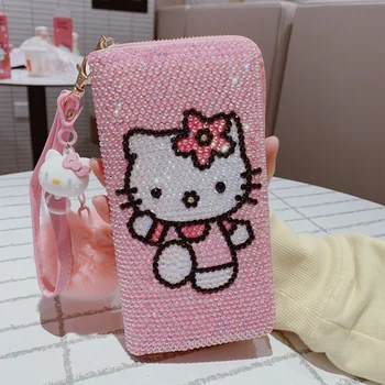 Kawaii Hello Kitty Diamond Money Folder Bag 5