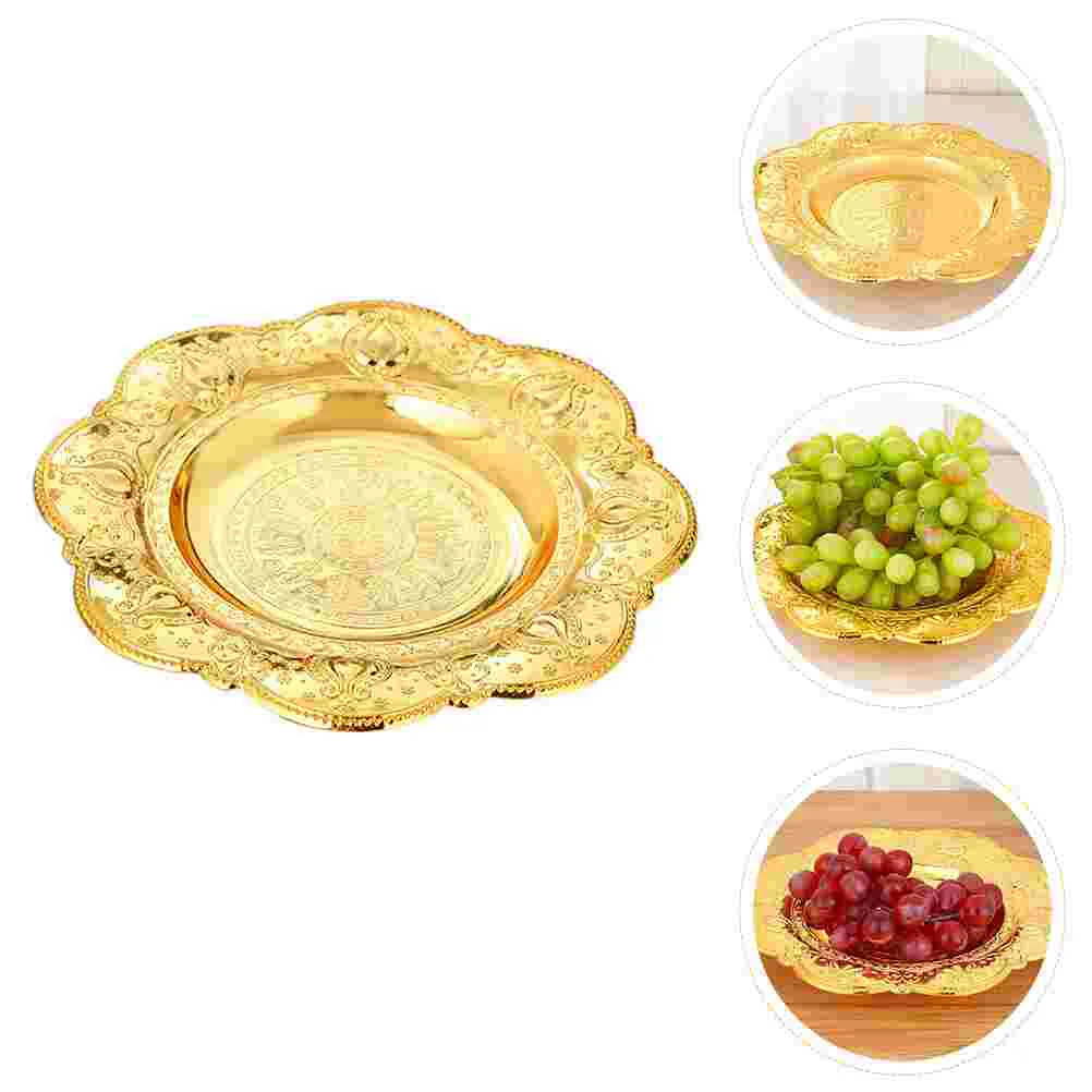 

Fruit Tray Snack Storage Holder European Style Fruit Plate Serving Plate Multi-purpose Fruit Tray for KTV Home Party