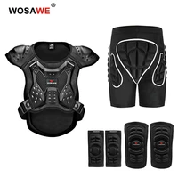 wosawe adult body protector motocross vest armor motorcycle chest spine protection gear elbow shoulder knee guard hip pad shorts