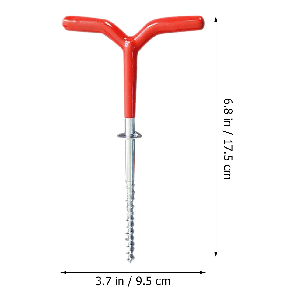 2 шт. аксессуары для зимней рыбацкой палатки крючок ледяной дрели резиновые колья
