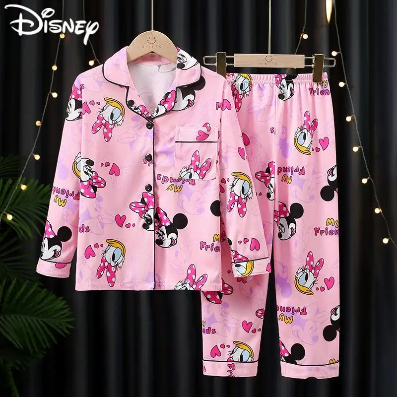 

Kawaii летние Disney аниме Микки Минни Маргаритка Пух медведь Детские Размеры набор из 2 шт. мультфильм Милая девочка подарок повседневная домашн...