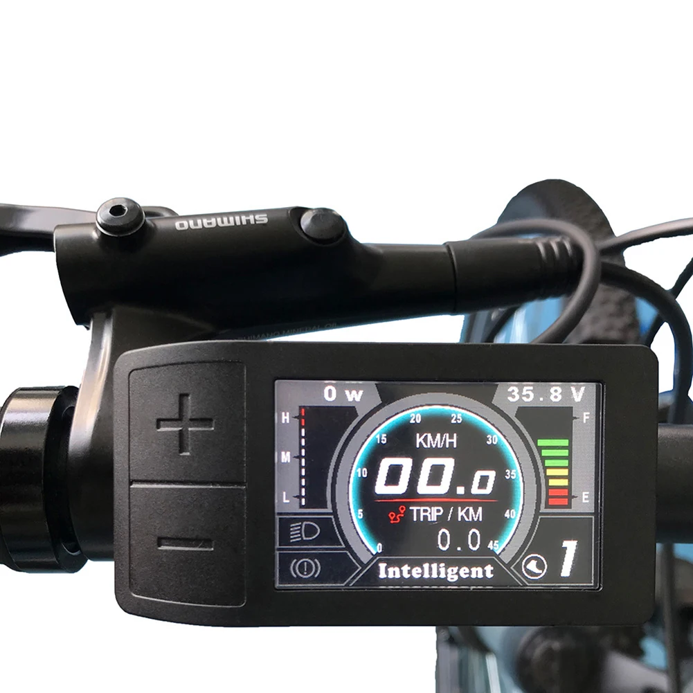 

Bafang Electric Bike BBS01/BBS02/BBSHD Mid Drive Motor 500C Color Stopwatch LED Display 24V/36V/48V Battery Supply Upgraded