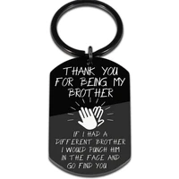 funny keychain gifts for brother from brother sister step brother friendship best friend sibling fraternity christmas birthday