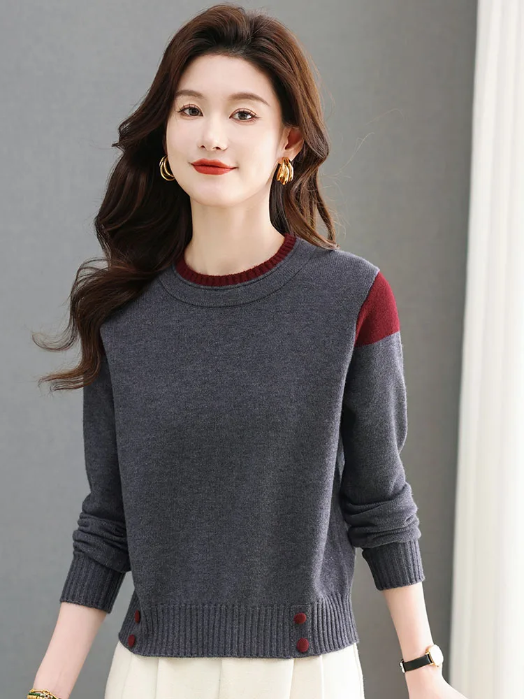 Укороченный свитер Erdos Ci женский осенне-зимний укороченный для маленьких мам с