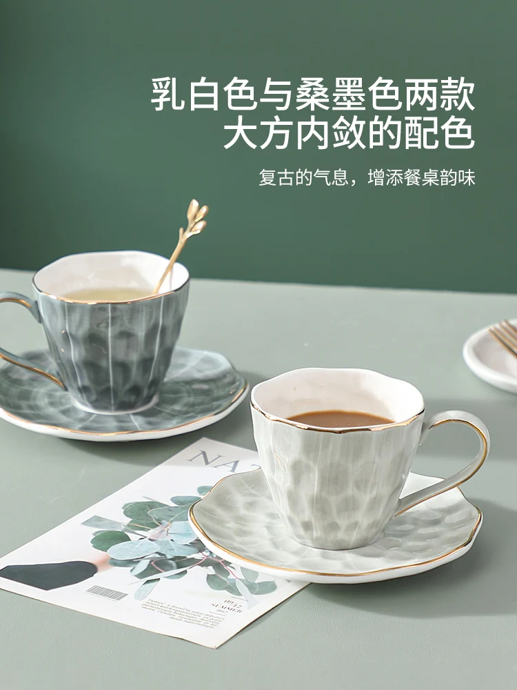 

Ceramic Portable Mug Porcelain Coffee Cup and Saucer Set Cafe Cups Chinese Tea Cup Cupshe Tableware Kitchen Crockery Dish Tools