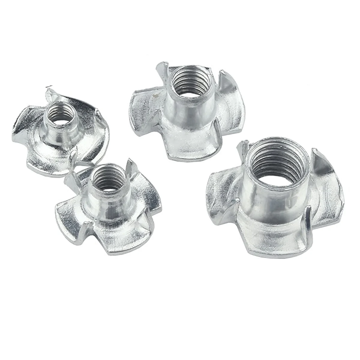 

10pcs M2 M3 M4 M5 M6 Reverse Claw Nut Non-slip 4 Paw Metal Threaded Nut DIY Accessories for RC Boat/Car/Aircraft Model Parts