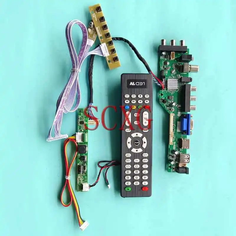 

DVB LCD Display Panel Drive Board Fit LM220WE5 LTM220MT12 M220Z3 22" HDMI-Compatible VGA USB AV RF 1680*1050 DIY Kit LVDS 30 Pin