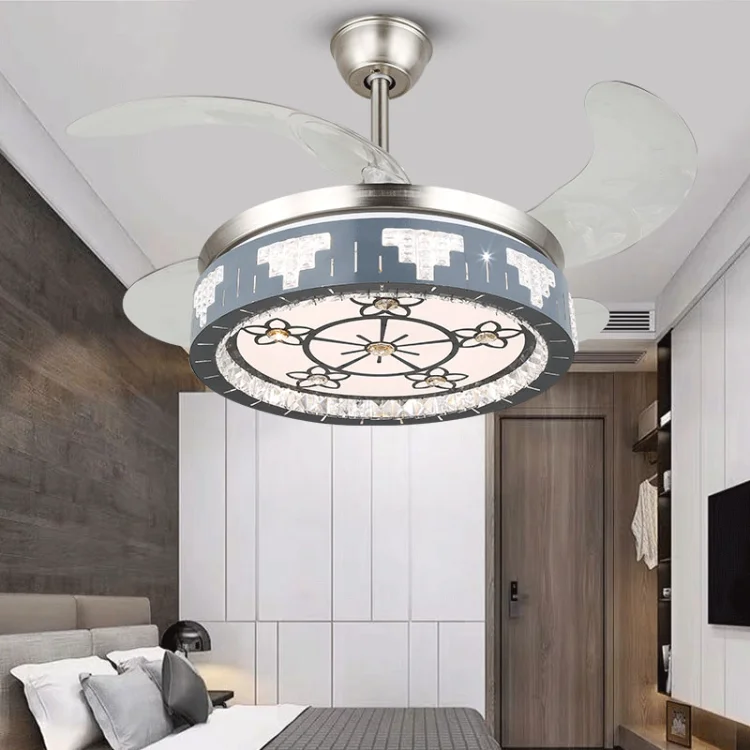 

Led Ceiling Fan Pendant Lamp Light Chandelier Art Dining Room Household Post Modern Luxury Living