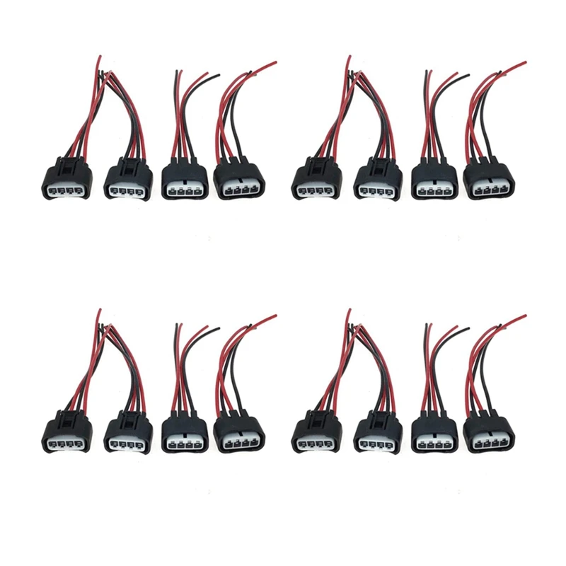 

16PCS Ignition Coil Female Connector Plug Harness Pigtail 2AZFE1ZZFE For HS250H Pontiac Camry Corolla RAV4 Chevrolet