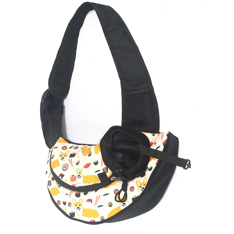 Скидка Сумка-переноска для щенков, сетчатая дышащая сумка на плечо, для путешествий с питомцами, S/L