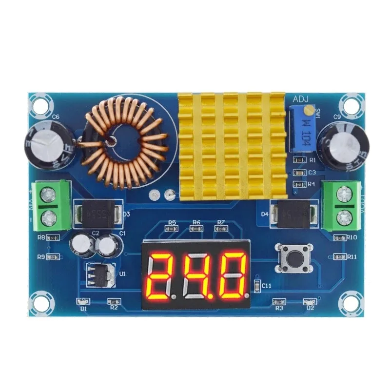 XH-M411 DC-DC цифровая повышающая плата высокой мощности выход 5-45 В 5 А