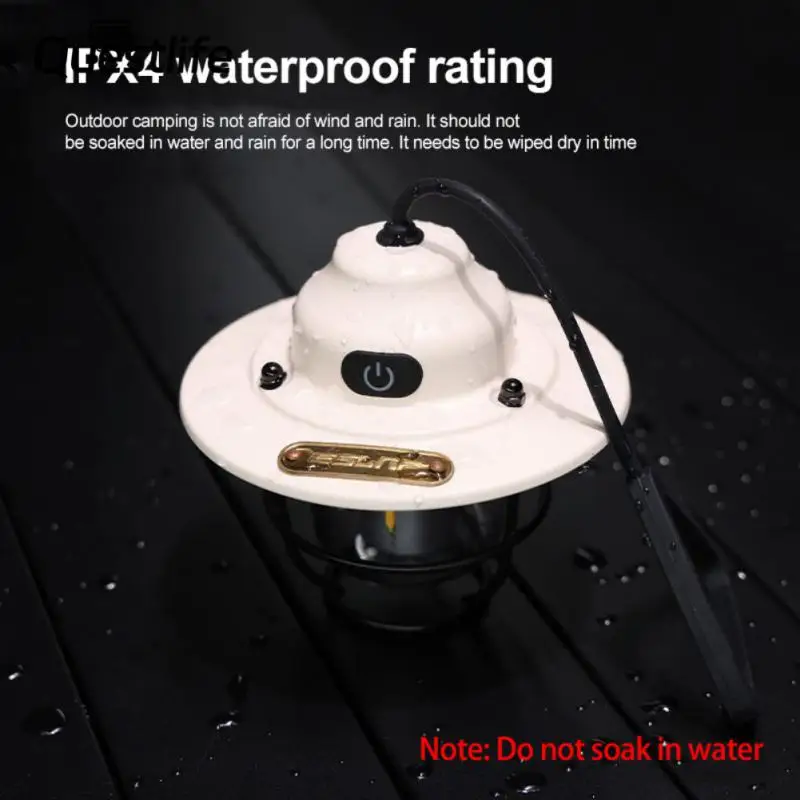 

Rechargeable Adventure Lantern 6-gear Light Mode Atmosphere Lamp Unique Retro Led Camp Lantern Outdoor Lantern Illumination Lamp