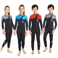 2 5mm neoprene childrens wetsuit one piece long sleeve cold proof warm swimsuit boys girls water sports surfing wetsuits 2022
