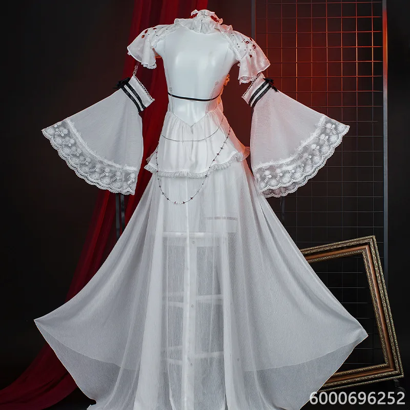 Женский костюм для косплея Дорога в нигде пикантное белое платье с париком