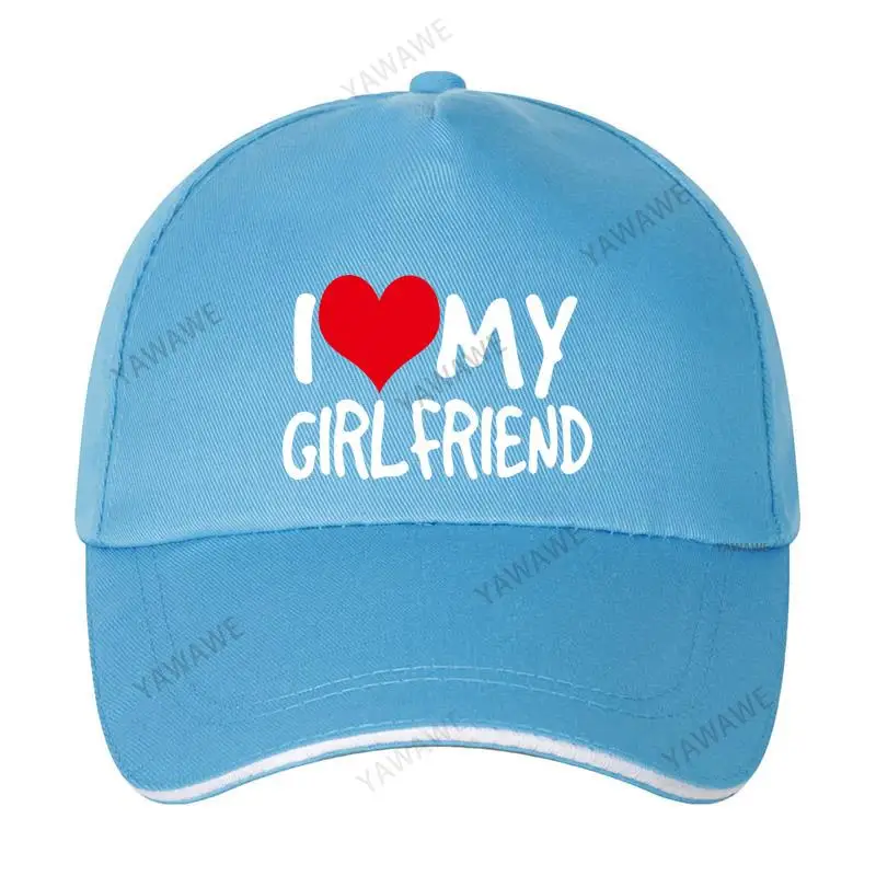 

Хлопковая регулируемая бейсболка унисекс, летняя кепка с надписью «I Love My Girl» для мужчин и женщин, Прямая поставка