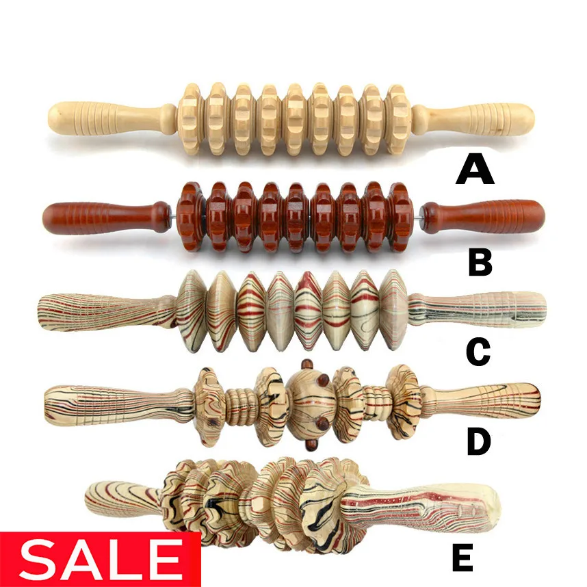 

Useful Sports Full Body Muscle Massager Wood Roller Stick Trigger Point Recovery Tool Deep Relax Gear Massage Stick