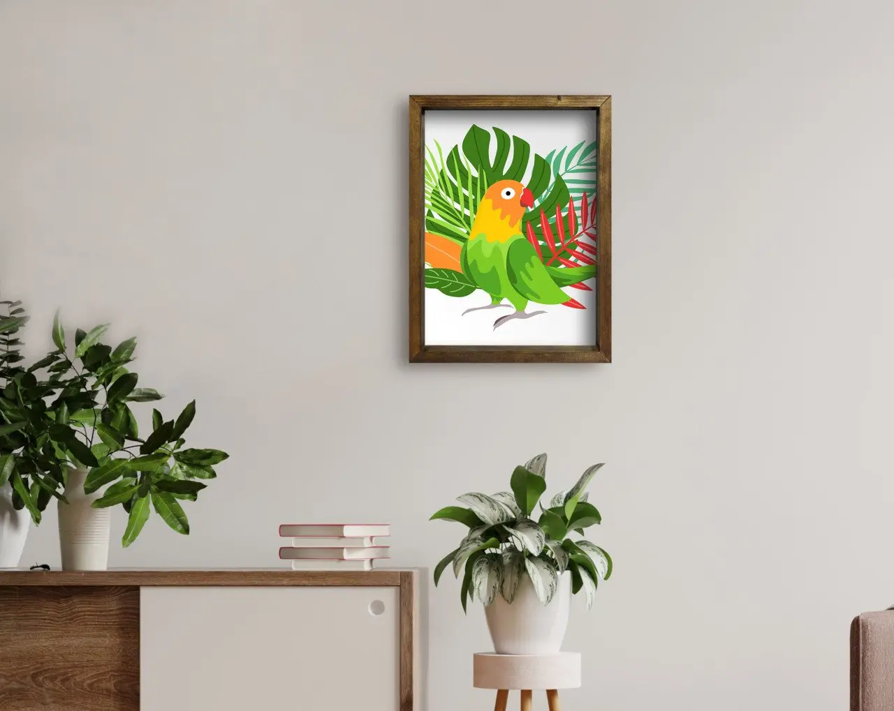 

BK Home натуральный деревянный стол 45x65 см-64