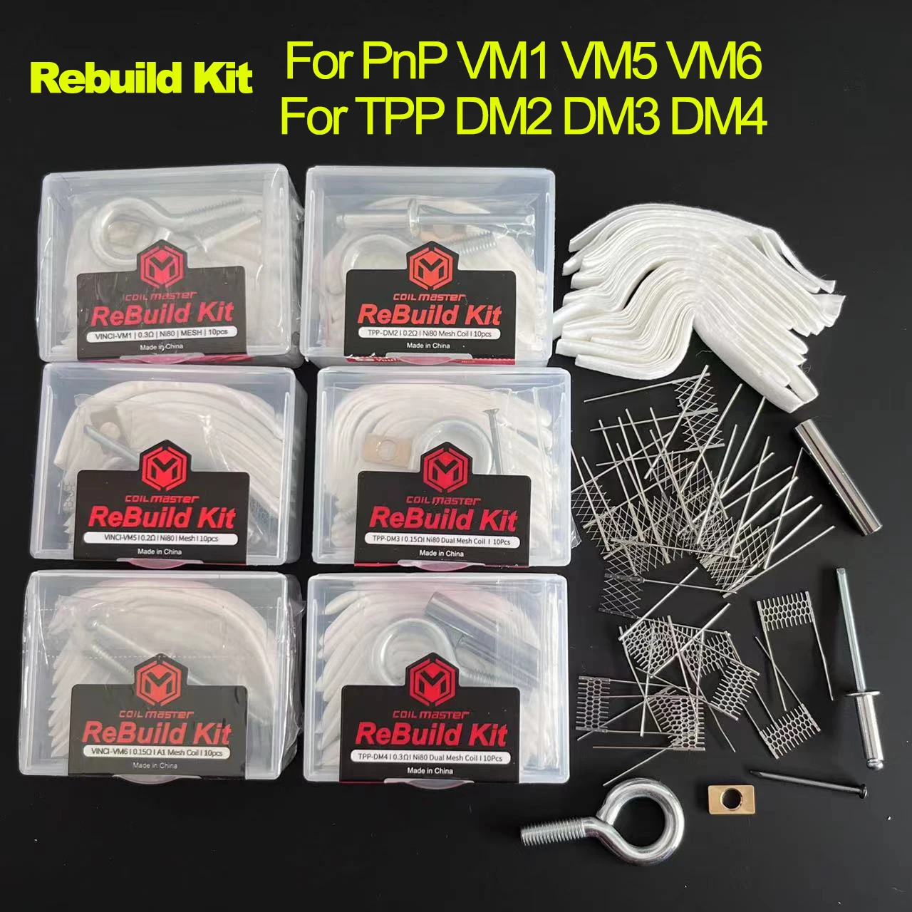 

Набор для ремонта PnP VM1 0.3ohm VM5 0,2 VM6 TPP DM2 DM3 0.15ohm DM4 катушечная головка Vinci Argus Drag S Запасные металлические детали