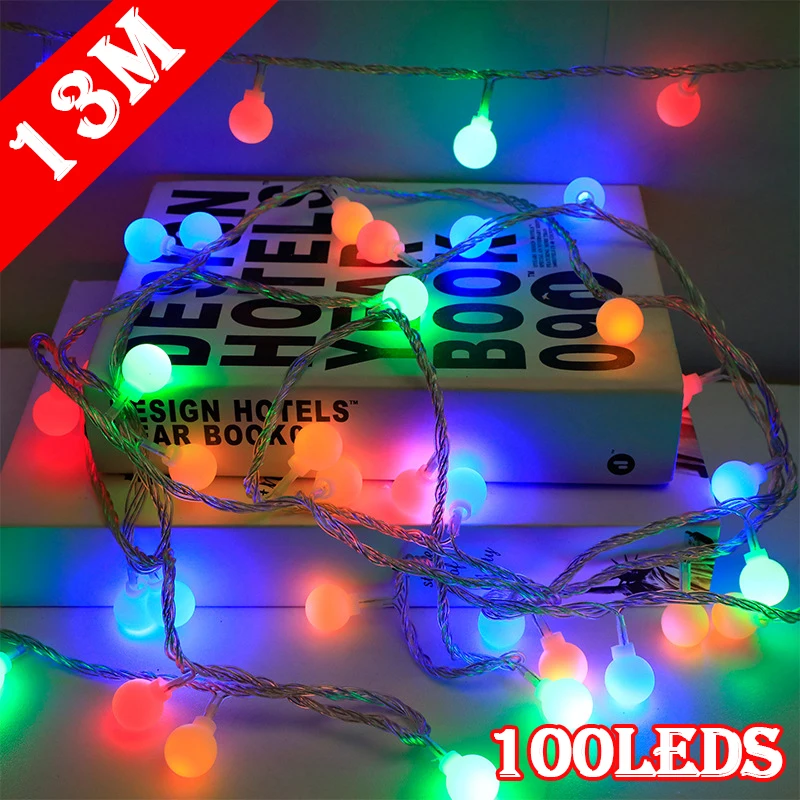 

13M 100 Led Fairy Lights USB Outdoor/Indoor Street Garland Christmas/New Year Xmas Festoon LED Lights String for Home Decoration