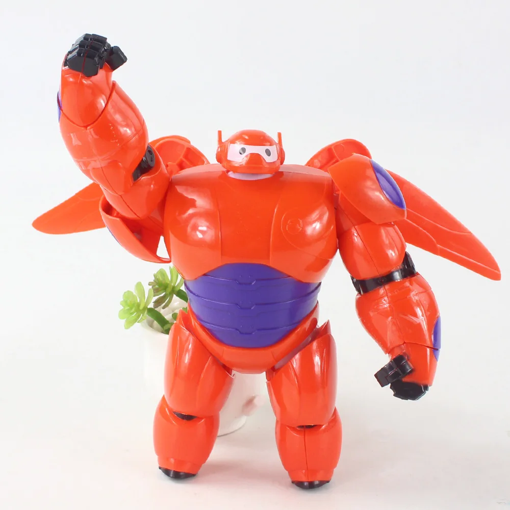 

16cm Anime Assemble Big Hero 6 Baymax Red Style Figurine PVC Action Figure Collectible Model Toys with opp bag