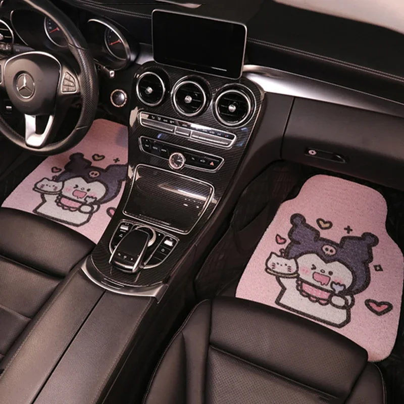 Sanrio Kawaii Kuromi обычные автомобильные коврики понравико аниме мультфильм милый