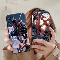 marvel comics phone case for xiaomi redmi 7s 7 7a 8 8a note 8 2021 7 8 8t pro shockproof original soft liquid silicon unisex