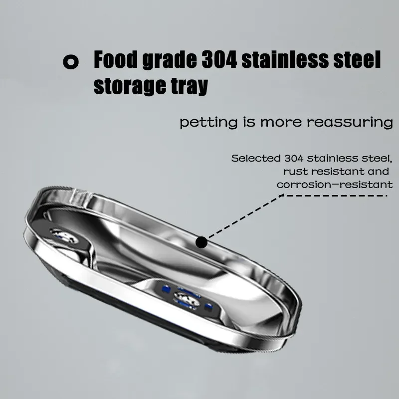 

Ultra Fountain Accessories Steel Sensor Pump With Water Cat Automatic Stainless Pet Tray Cat Quiet Water Mark Dispenser Cats