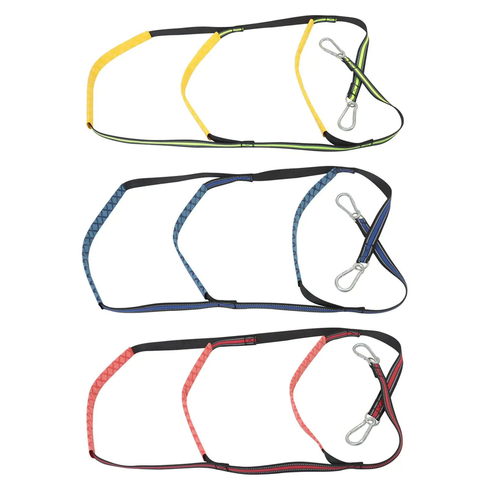 

Portable 3 boat Rope Ladders with Steel Hooks Fishing Rope Ladder Fits for Sailboat