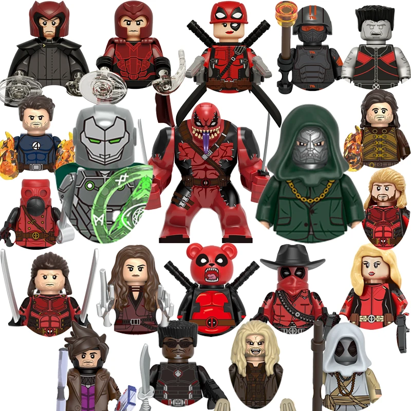 Доктор Доom Блоки Кирпичи Сабретоут Для Игрушек Carter Подарки Venom Kidpool Мини Фигурки