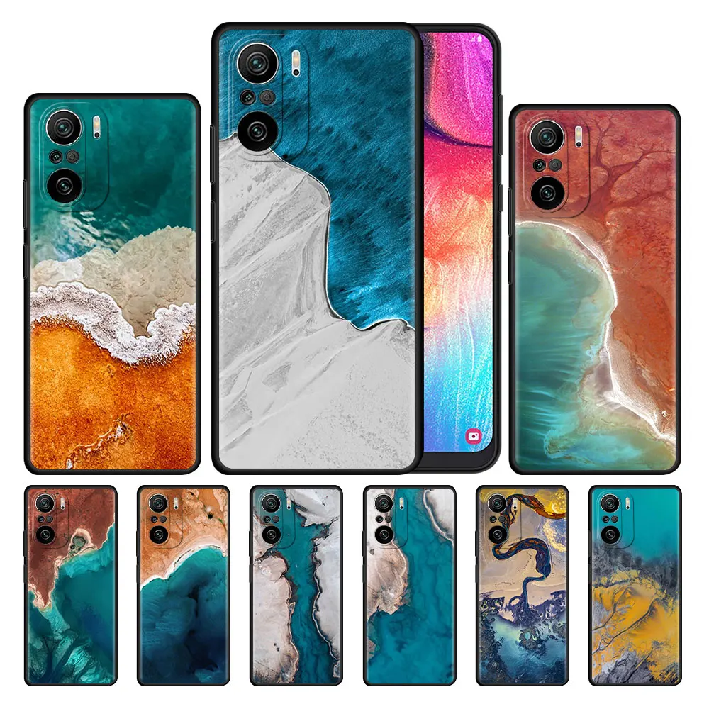 

Marble Crack Funda For Xiaomi Redmi Note 9S 9 8 11 10 Pro 7 8T K40 9C 9A 7A 8A Black Soft Silicone Phone Coque Cover