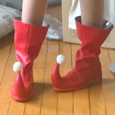 Shugo Chara Mashiro Rima Обувь для косплея Костюм комиксов ручной работы Кожаные сапоги