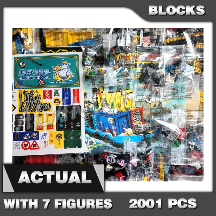 

2001pcs Monkie Kid Team Secret HQ Ship Bull Clones Assault Boat Workshop Mech 11546 Building Blocks Sets Compatible With Model