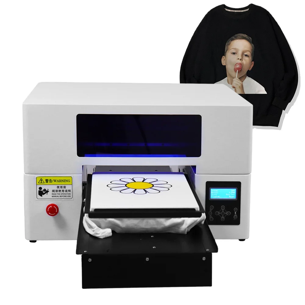 

Colorsun A3 flatbed printer T shirt inkjet printing machine for jeans hoodie bags
