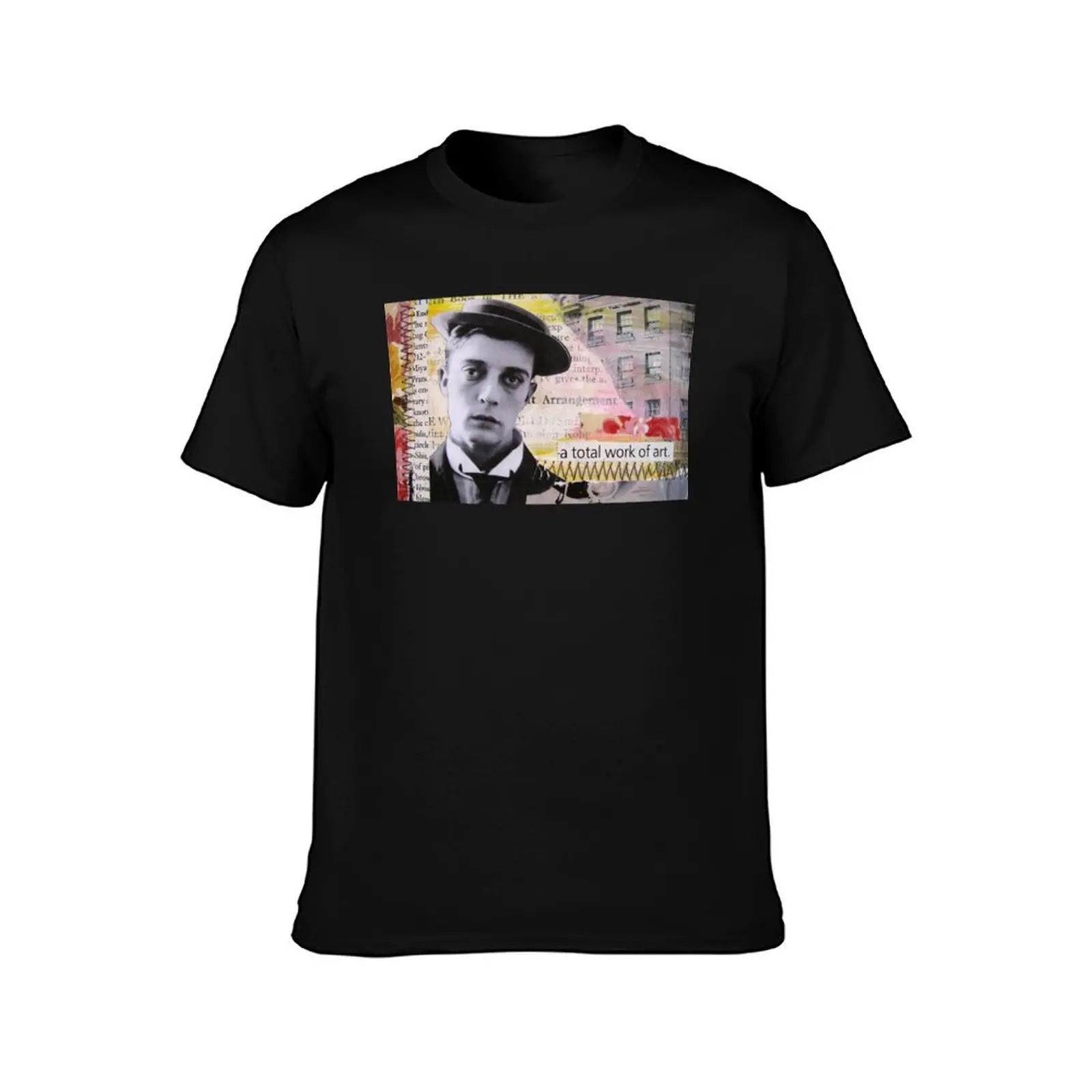 Футболка A Total Work of Art (Buster Keaton) с аниме-фигурками забавная рубашка хлопковые