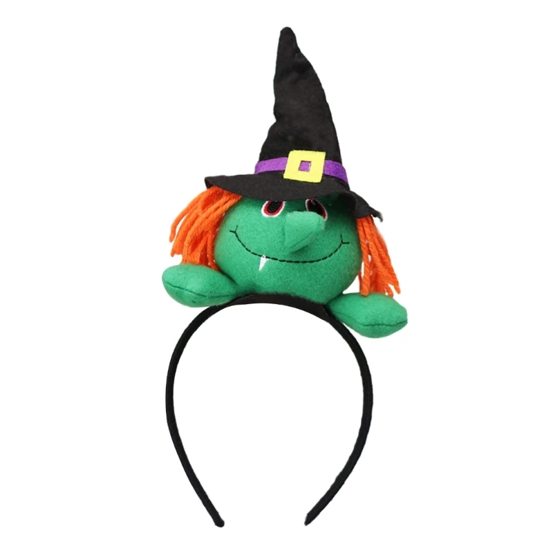

Halloween Theme Headband Day of The Dead Witch/Pumpkin Hairband Cosplay Costume Headpiece for Adult Kids Stage Headwear