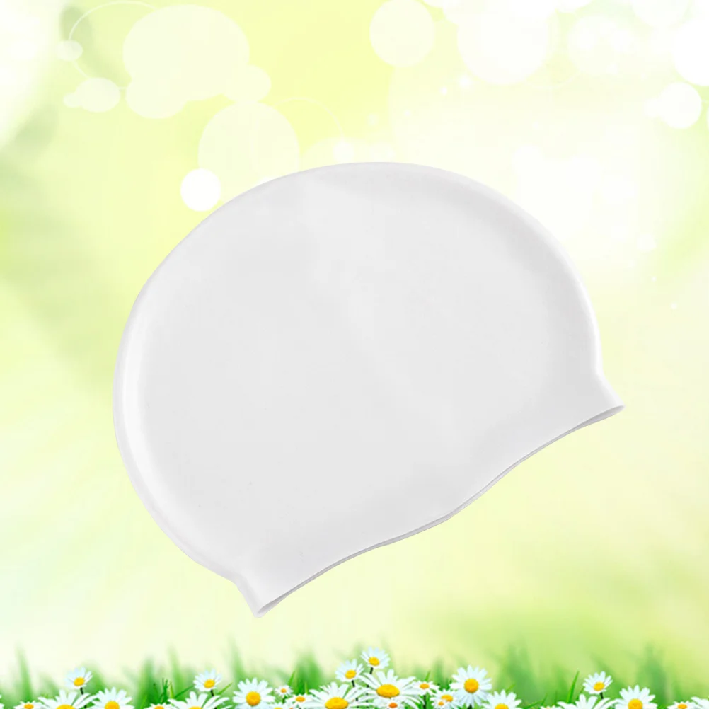 

Unisex Silicone Swimming Waterproof Swim Caps Swimming Hat Sports Elastic Swimming Hat Rubber Swimming Accessory for Adult Men