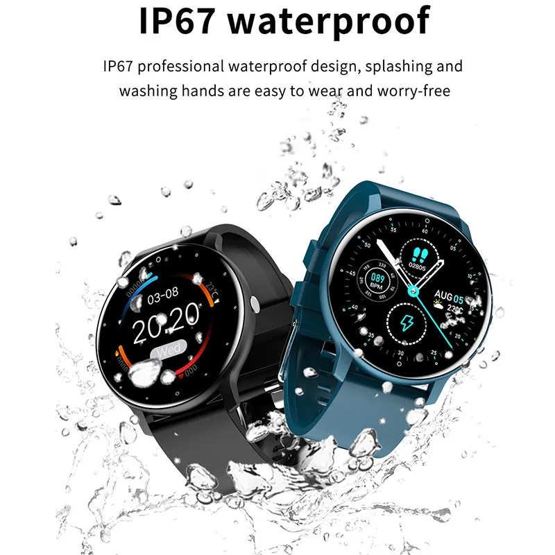 2021 Smart Watch Women Fitness Tracker Bracelet Waterproof Sports Smartwatch Men Heart Rate Monitor Watches For IOS Android
