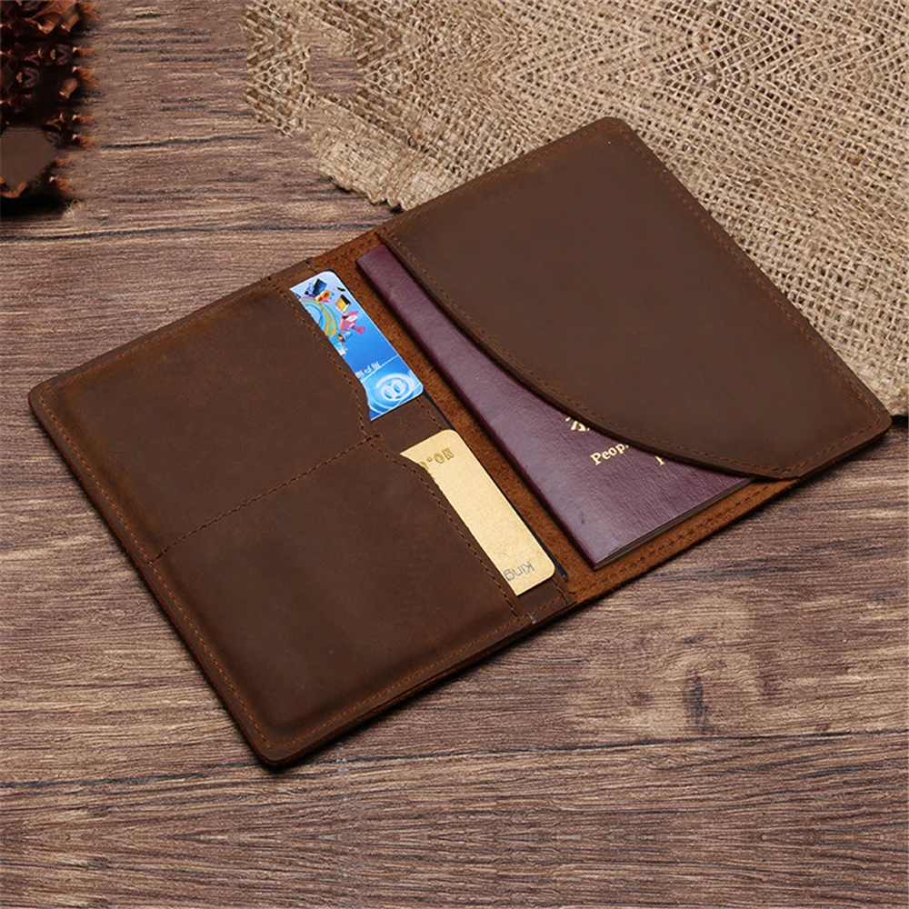 

Винтажный Мужской держатель для карт, кожаный держатель для кредитных карт, для хранения паспорта, многофункциональная мужская сумка-Орган...