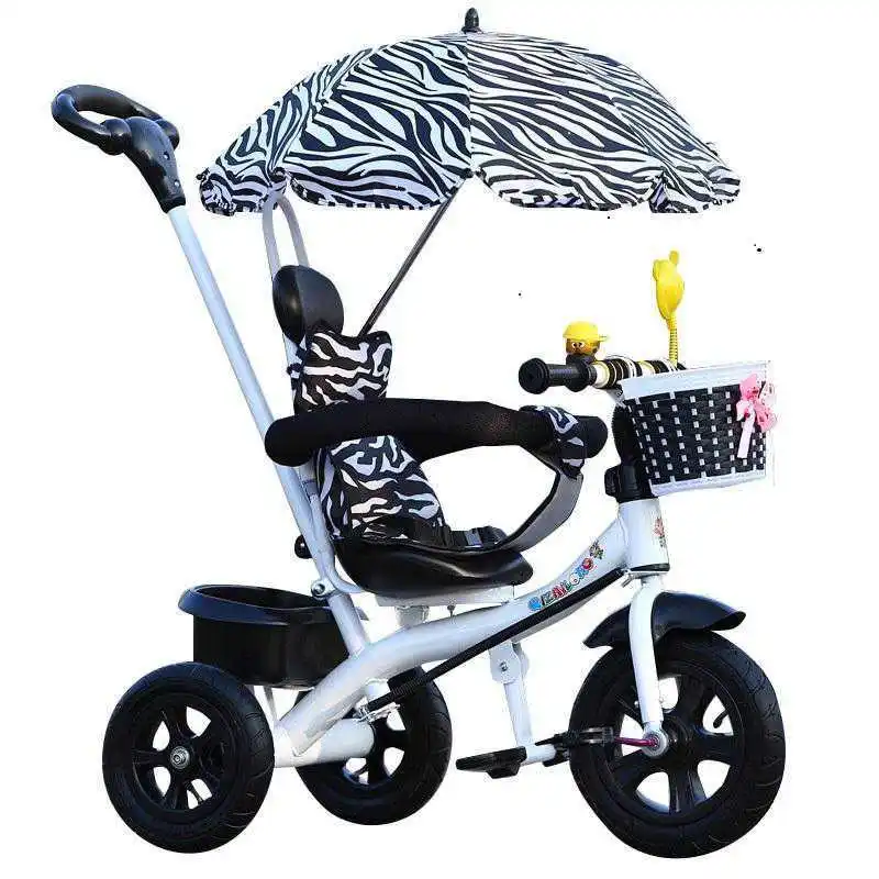 Baby Stroller Large Children's Tricycle Bicycle Stroller Year-old Baby Trolley Bicycle Inflatable Wheel Child