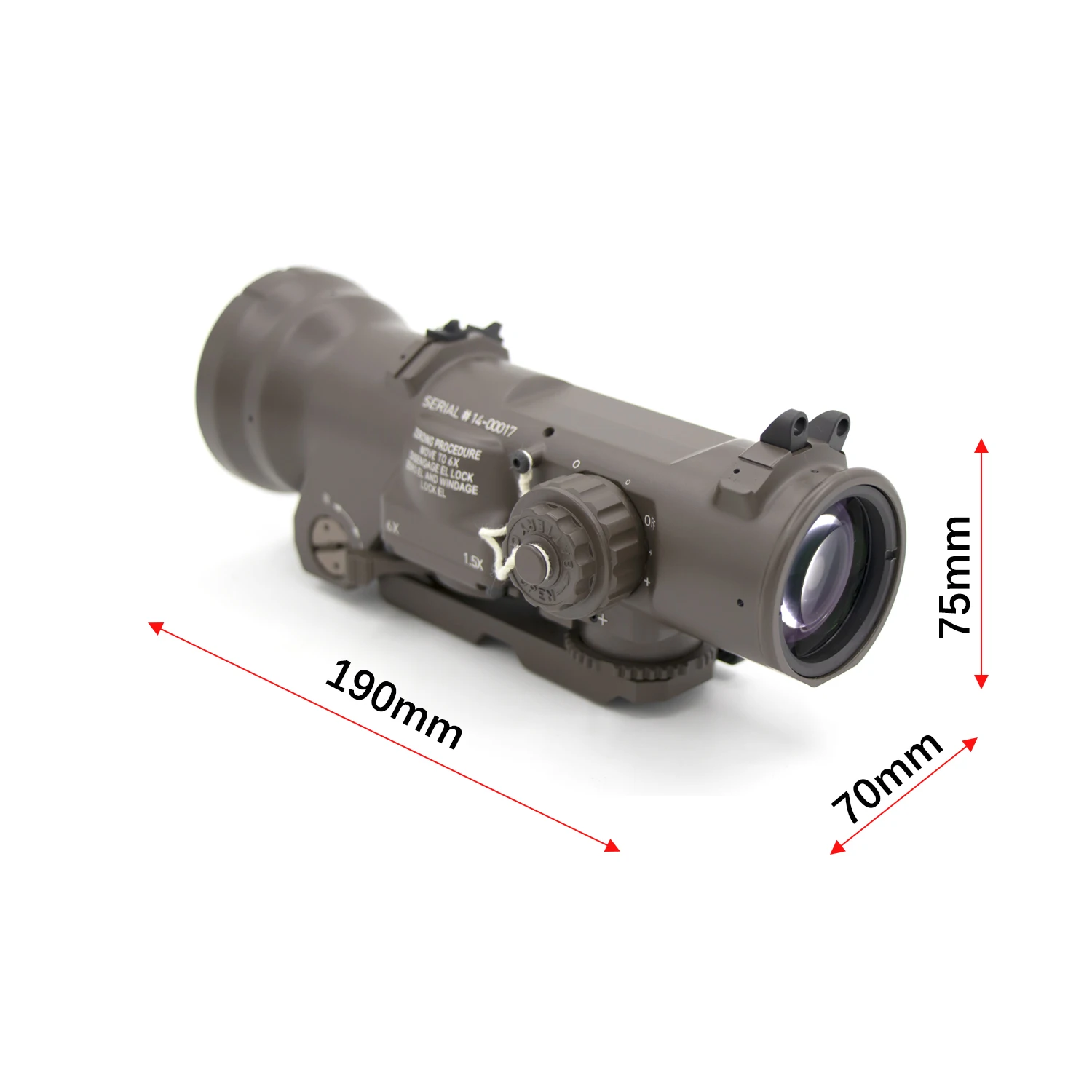 

1.5-6X50 Hunting Rifle Scope Optical Sight Hunting Accessories
