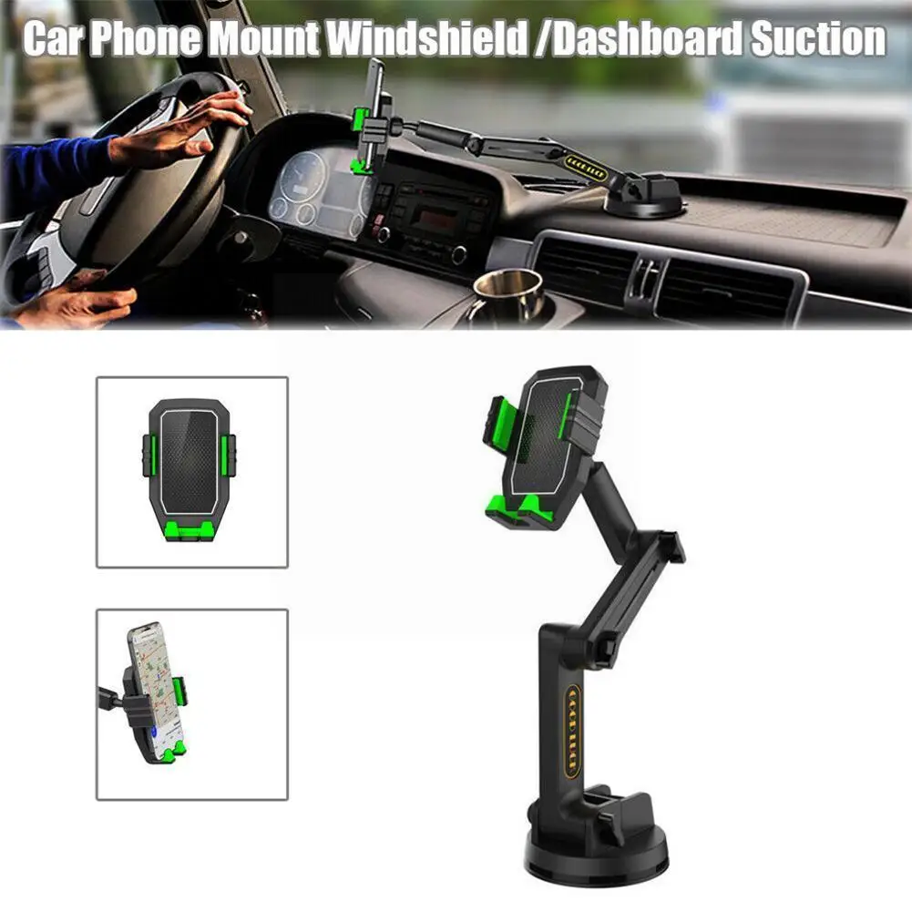 

Регулируемая высота, длинная присоска, большая присоска, ударопрочная присоска для телефона, кронштейн для приборной панели телефона, длин...