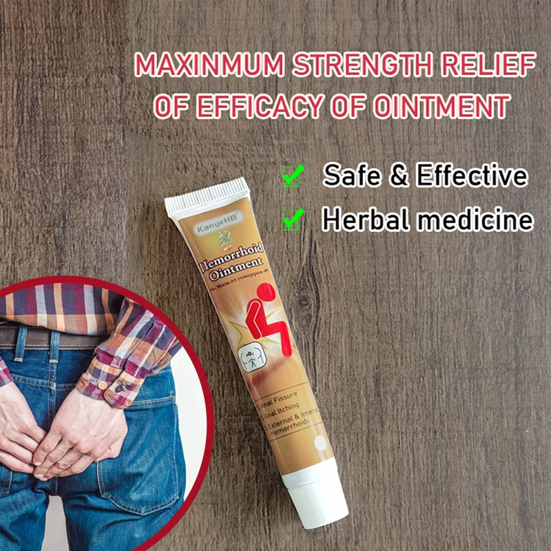 1Pcs Hemorrhoid Treatment Cream Removal Internal External Anal Fissure Bloody Chinese Medicine Pain Relief G003 |